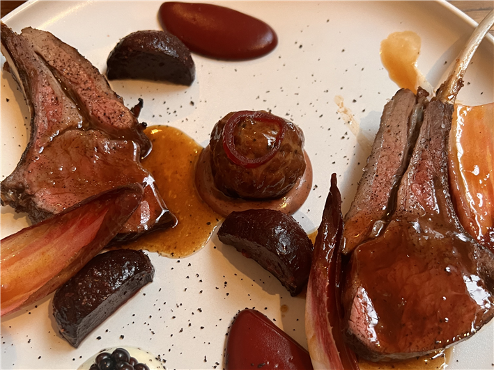 fallow deer and beetroot